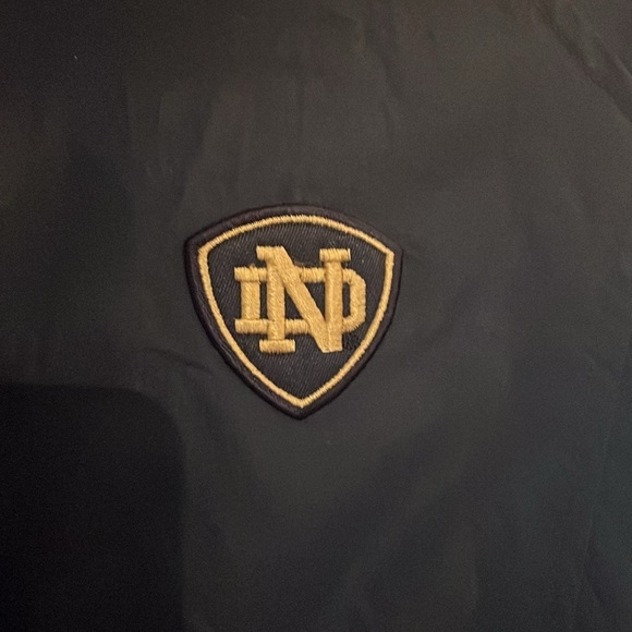 Adidas-M-University of Notre Dame-full zip, lined,embroidered,windbreaker/jacket - Picture 3 of 15